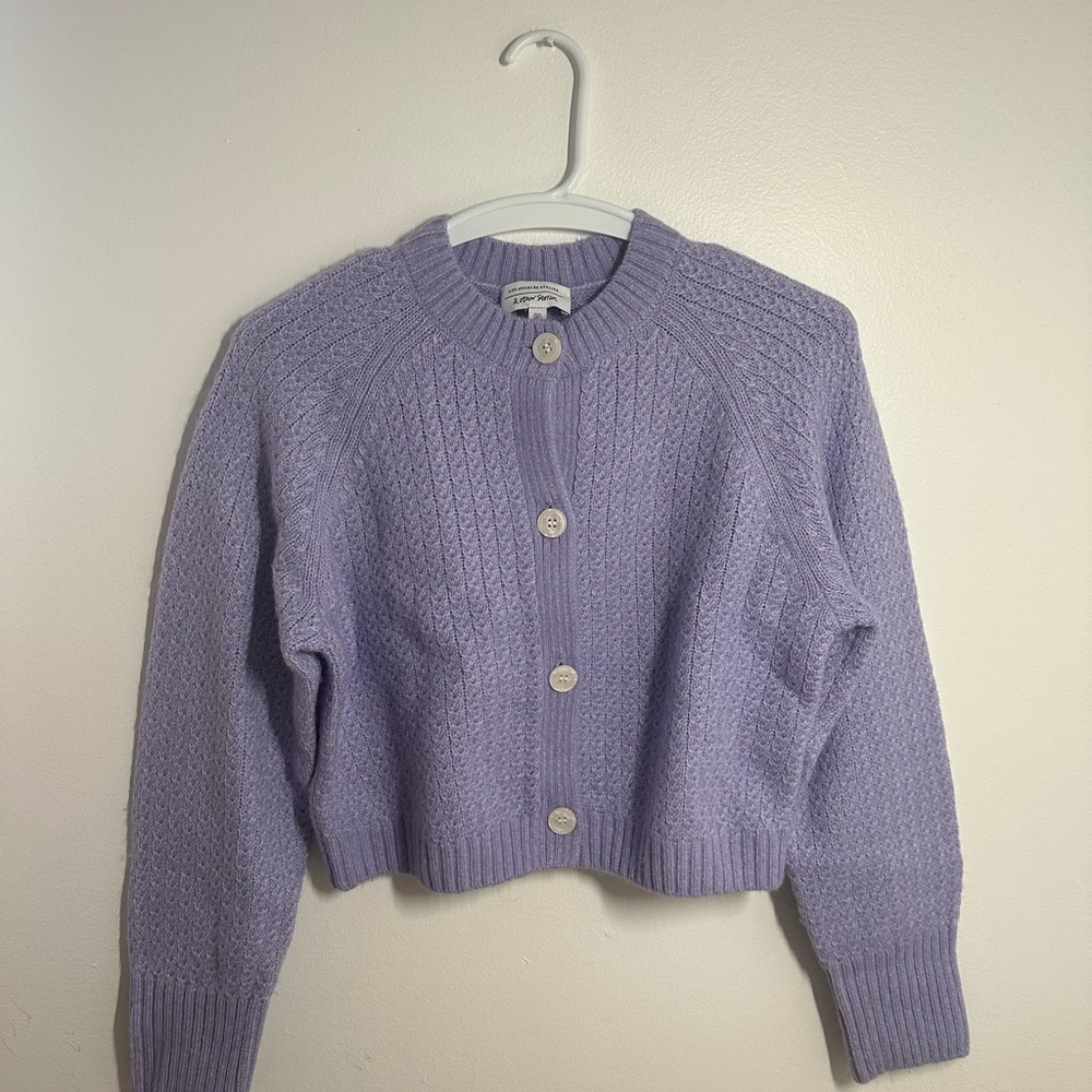 & Other Stories Lilac Button-Up Cardigan- XS